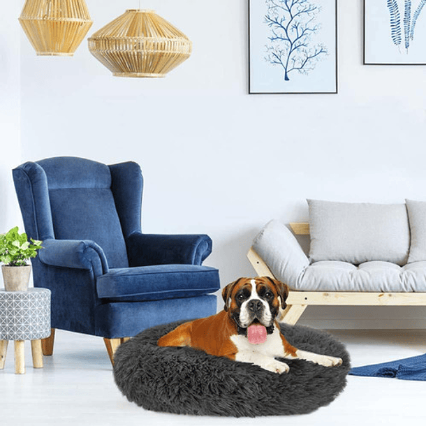 Cama Calmante Para Mascotas 70 Cm - 27 Inch - Color Grey 4