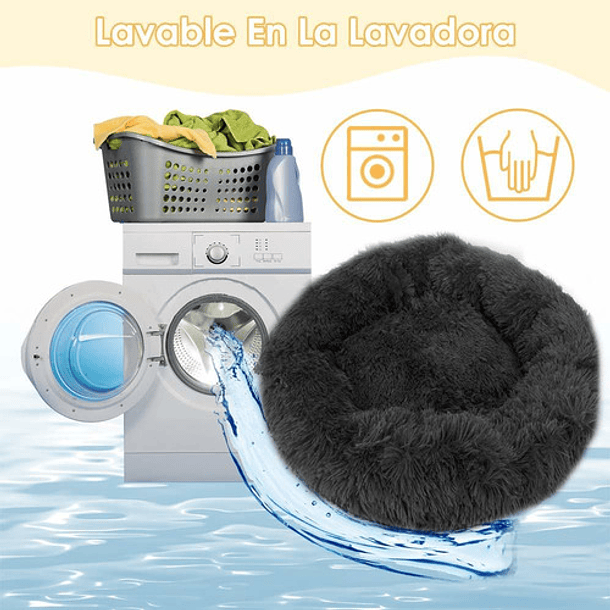 Cama Calmante Para Mascotas 70 Cm - 27 Inch - Color Grey 5