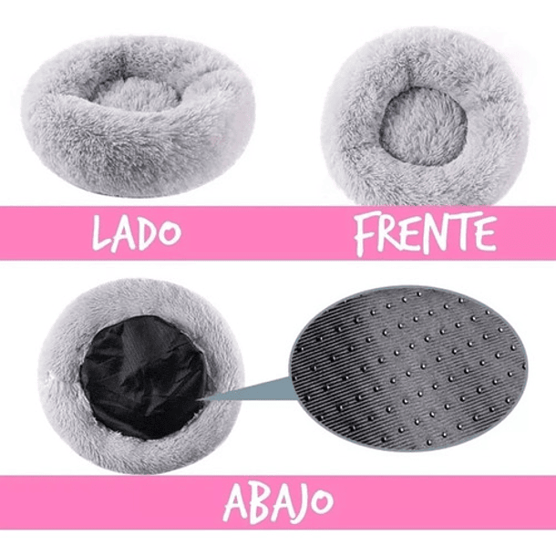 Cama Mascotas Perros Grandes Antiestres 110cm Talla Xxl Wuf Beige Liso 6