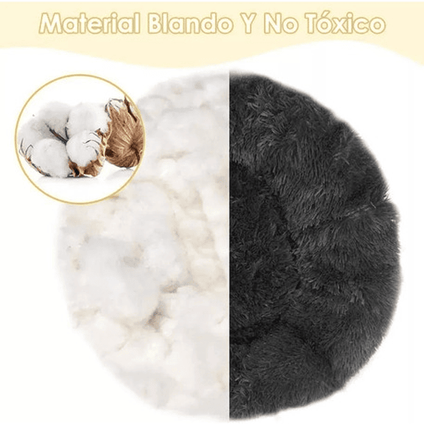 Cama Mascotas Perros Grandes Antiestres 110cm Talla Xxl Wuf Beige Liso 7