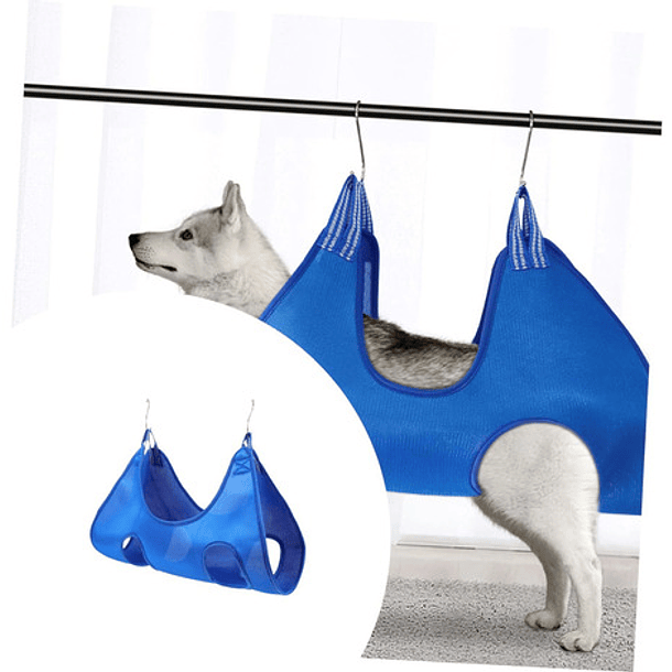 Hamaca Cama Arnes Colgante Aseo Peluqueria Mascotas Roro Cama Perros Gatos Color Azul 4