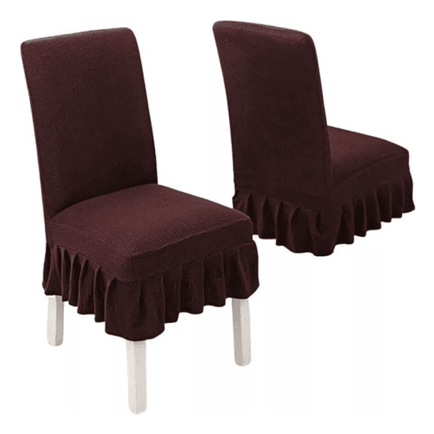 Pack De 2 Fundas Cubre Sillas De Tela Elasticada Cuadrille 5