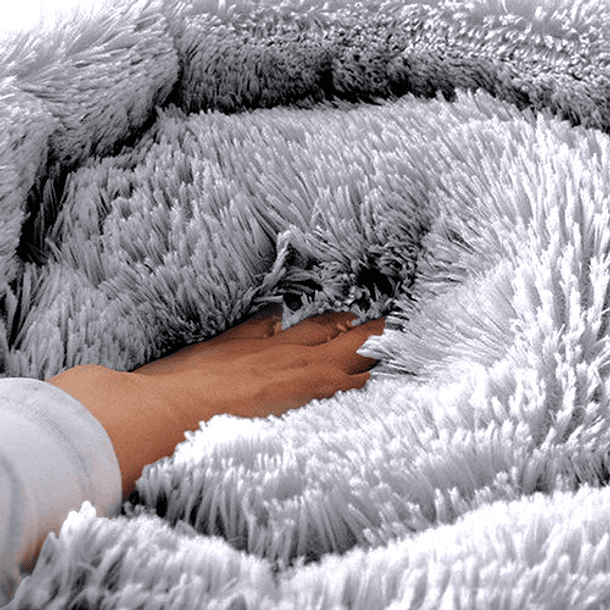 Cama Redonda Tipo Dona Antiestres Para Perros Mediana Color Color Negro 4