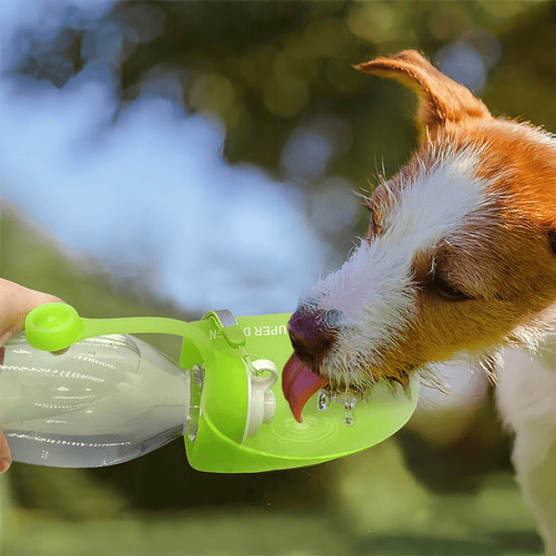 Botella De Agua Portátil Para Mascotas Fácil De Beber Color Negro 5