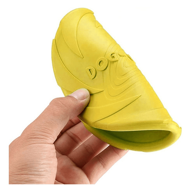 Juguete Frisbee Ligero Para Perro Resistente A Mordidas Color Amarillo 2