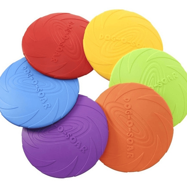 Juguete Frisbee Ligero Para Perro Resistente A Mordidas Color Amarillo 3