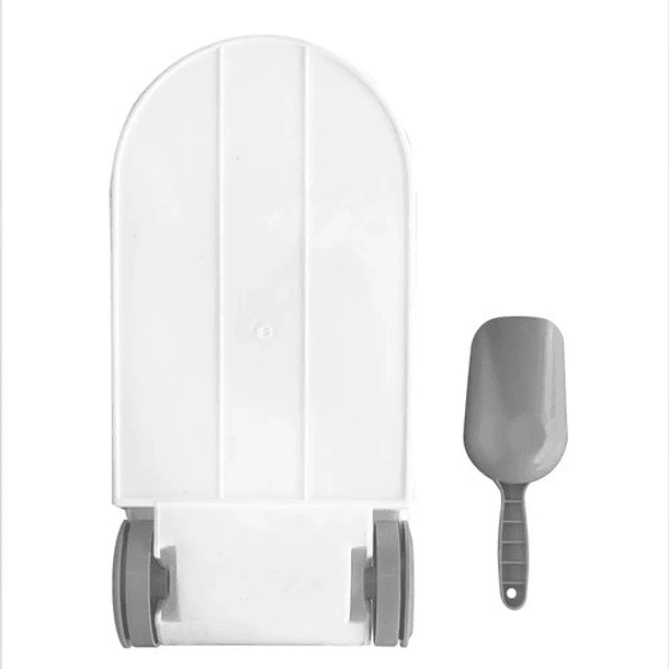 Contenedor Para Alimento Perros Gatos Hermetico 25l 10kg Color Blanco / Beige M 5