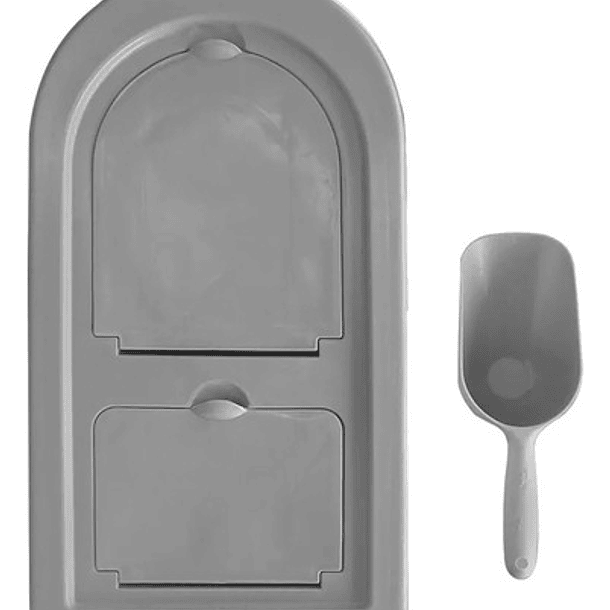 Contenedor Para Alimento Perros Gatos Hermetico 25l 10kg Color Blanco / Beige M 6