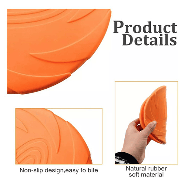 Juguete Disco Volador L Para Lanzamiento Artículo De Mascota 6