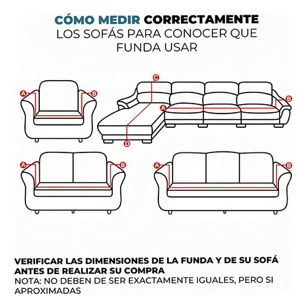 Funda Cubre Sofá Protectora Premium Cuadrille | 1 Cuerpo Color Beige Cuadriculado 3