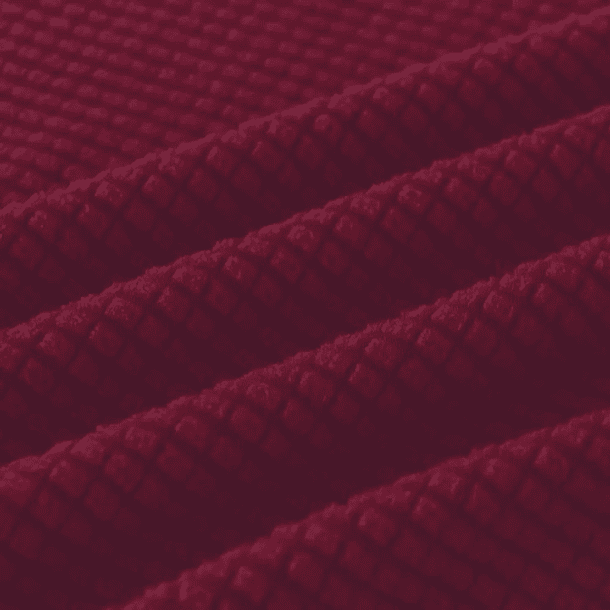 Funda Cubre Sofá Protectora Premium Cuadrille | 1 Cuerpo Color Bordó Cuadriculado 2