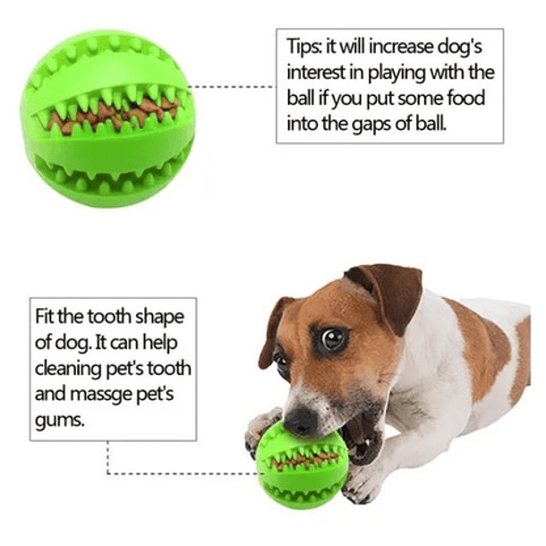 Juguete Pelota Para Limpieza De Dientes De Mascotas Ø7cm Color Surtido 3