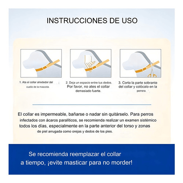 Collar Anti Pulga Repelente Para Perro 8 Meses De Protección 4