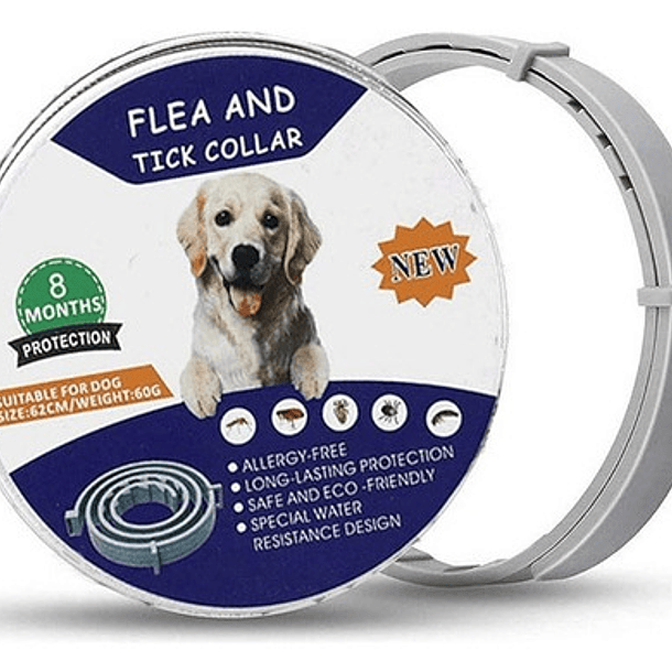 Collar Anti Pulga Repelente Para Perro 8 Meses De Protección 5
