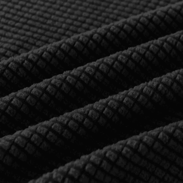 Funda Cubre Sofá Protectora Premium Cuadrille | 1 Cuerpo Color Negro Cuadriculado 2