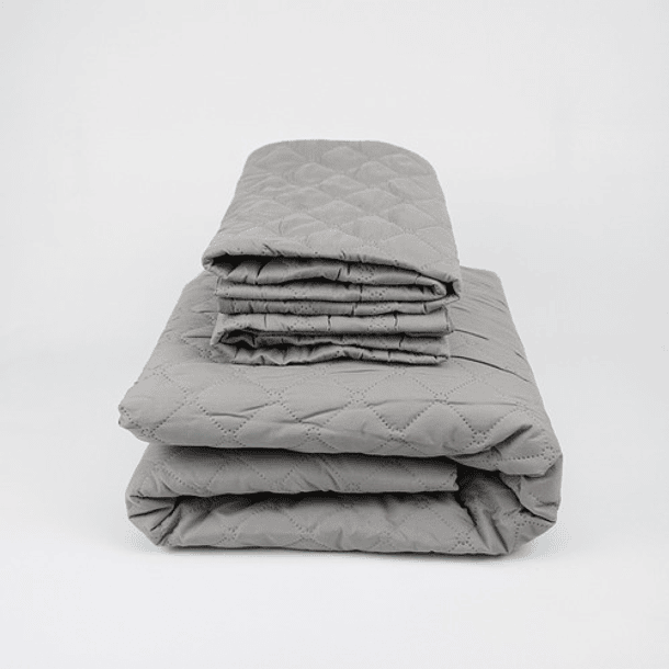 Cubrecolchon Impermeable 2 Plazas Protector + Fundas 7