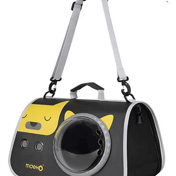 Caja Transportadora Gato Canil Para Gatos Mochila Mascotas Color Amarillo 3