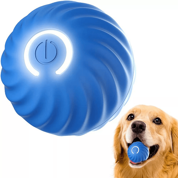 Juguete Interactivo Para Perros Gatos Usb Pelota Giratorio 3