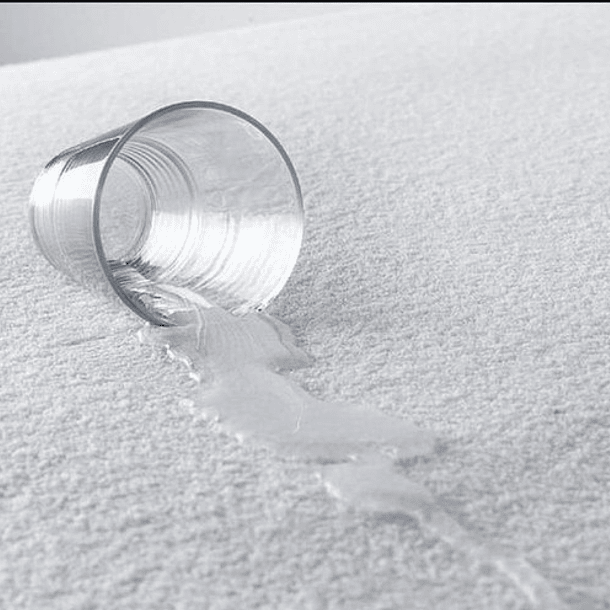 Cubrecolchon Impermeable 2 Plazas Color Blanco 2