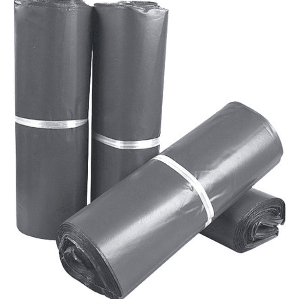 Pack 100 Bolsas Embalar Courier Autoadhesivo 42x54cm Negro