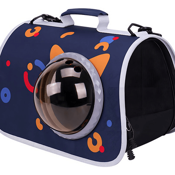 Canil Mochila Gato Azul Bolso Transportador Perro Caja Mascotas Cosas De Gatos Roro 1