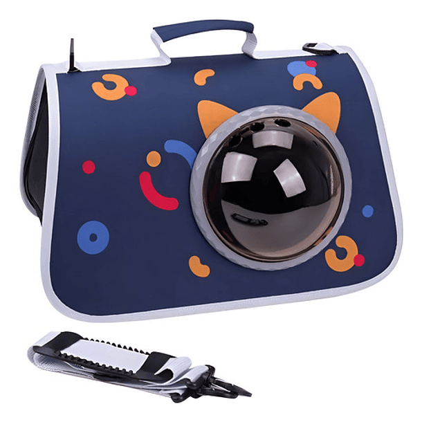 Canil Mochila Gato Azul Bolso Transportador Perro Caja Mascotas Cosas De Gatos Roro 2