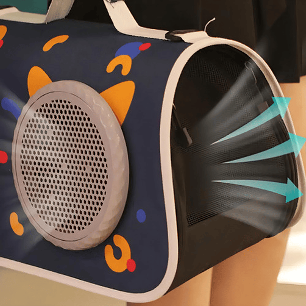 Canil Mochila Gato Azul Bolso Transportador Perro Caja Mascotas Cosas De Gatos Roro 5