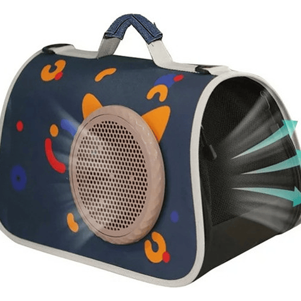 Canil Mochila Gato Azul Bolso Transportador Perro Caja Mascotas Cosas De Gatos Roro 8