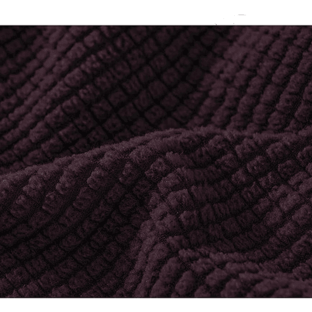 Funda Cubre Sofá Protectora Premium Cuadrille 4 Cuerpos Café 3