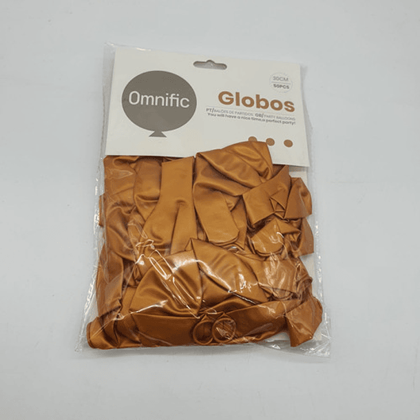 50 Globos Latex Color Metalizados 30 Cm Color Azul 10