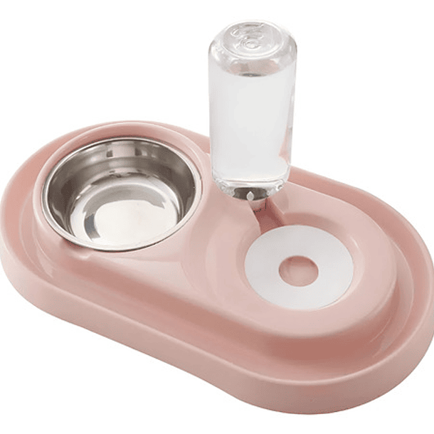 Cuenco Doble Acero Inoxidable Para Alimentos De Mascotas 1