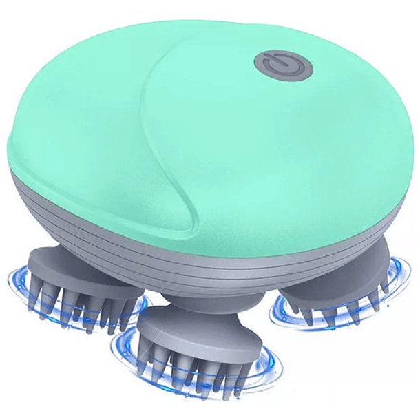 Masajeador Eléctrico De Cuero Cabelludo Para Gatos Y Perros Color Verde