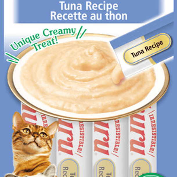 Inaba Cat Snack Churu 4 Piezas | Snack Cremoso Atún 1