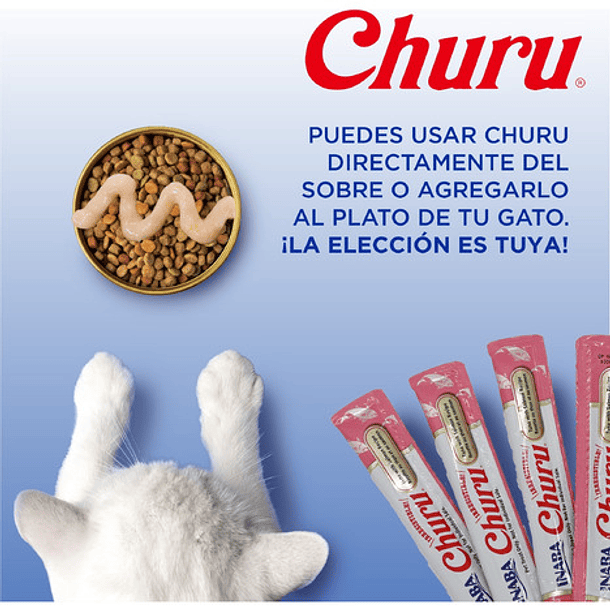 Inaba Cat Snack Churu 4 Piezas | Snack Cremoso Atún 6
