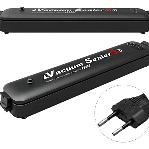 Maquina Selladora Al Vacío Alimentos Sellador + Bolsas Color Negro 6