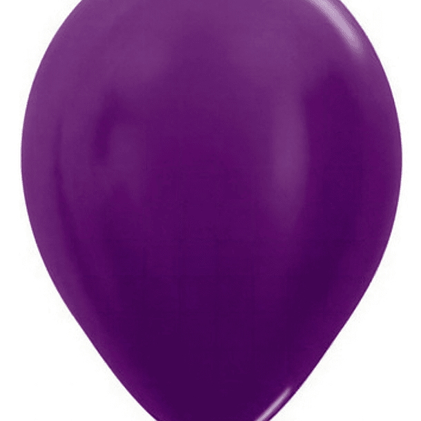 Globos Latex Metal R12 50 Unid Globos De Color Violeta