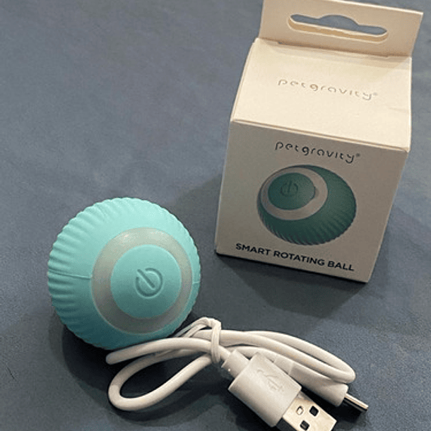 Pet Gravity Juguete Gato Bola Interactivo Inteligente Recargable Color Azul 5