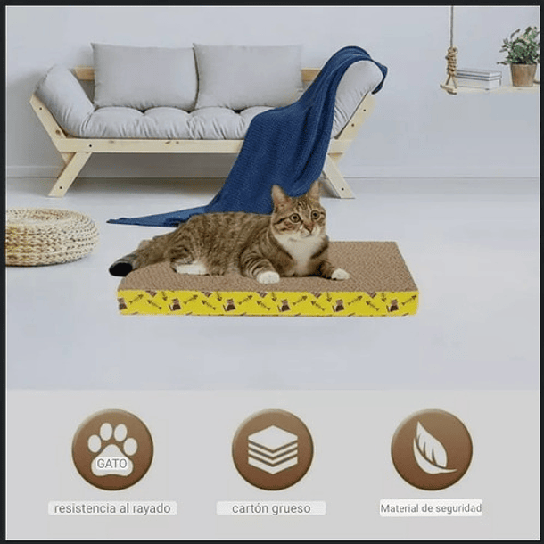 2 Rascadores Rascador De Gatos Rascador Gato Rascador Carton Color Marrón Claro 4