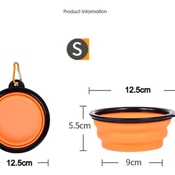 Plato De Goma Plegable Portátil De Mascotas Perro Y Gato Color Verde Oscuro 6