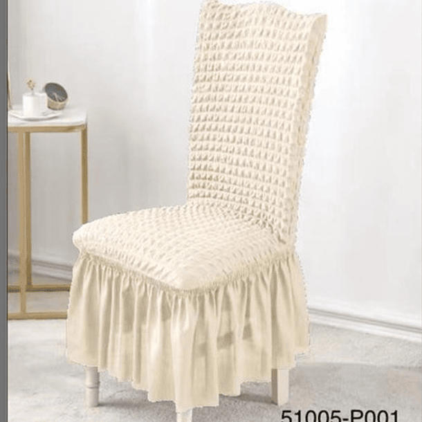 Pack De 6 Fundas Cubre Sillas Tela Gruesa Premium Turcas 8