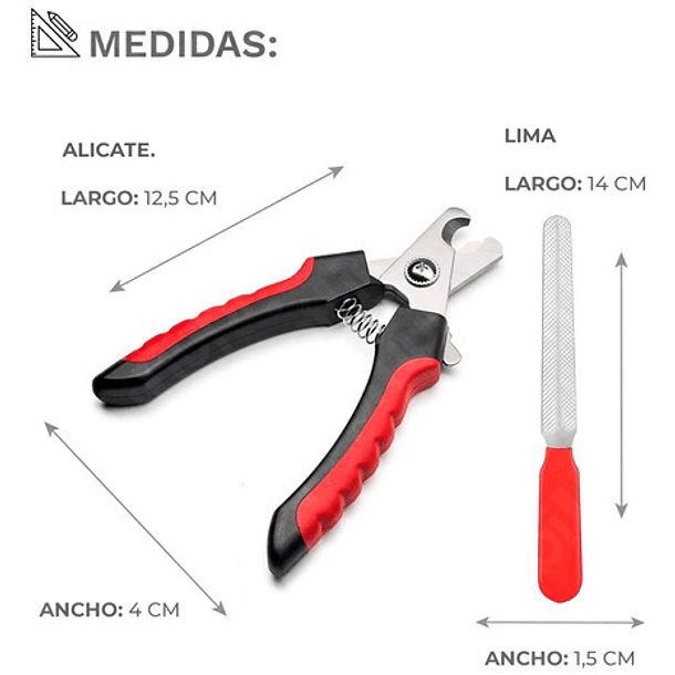 Set Alicate Corta Uñas Y Lima Para Perros Medianos 3