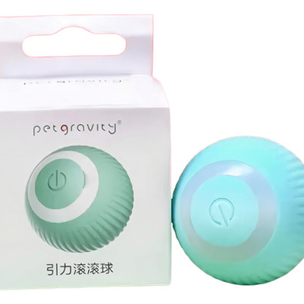 Pelota Inteligente Pet Gravity, Juguete Recar Para Gatos De Color Azul Claro 2