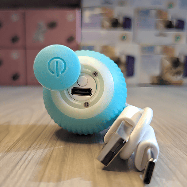 Pelota Inteligente Pet Gravity, Juguete Recar Para Gatos De Color Azul Claro 5