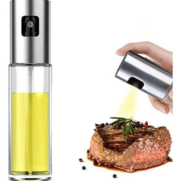 Rociador De Aceite / Vinagre Inoxidable - Vidrio 100ml 4