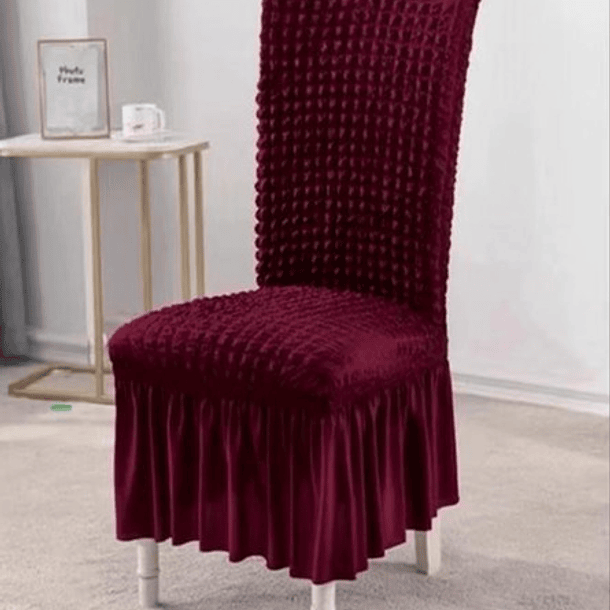 Pack De 8 Fundas Cubre Sillas Tela Gruesa Premium Turcas 2