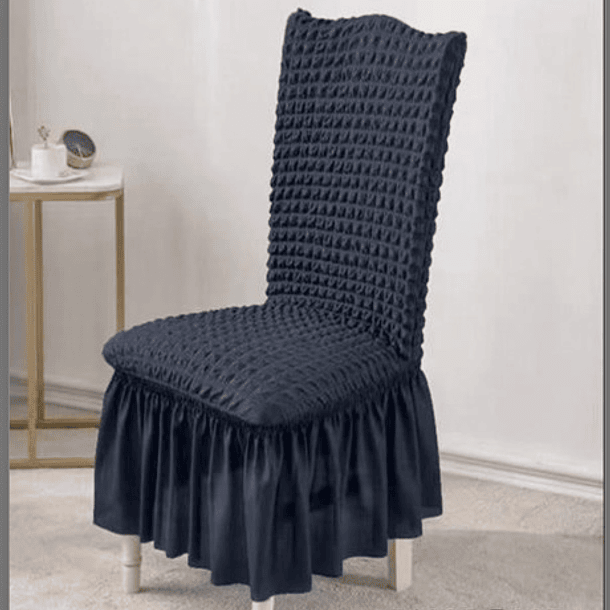 Pack De 8 Fundas Cubre Sillas Tela Gruesa Premium Turcas 17