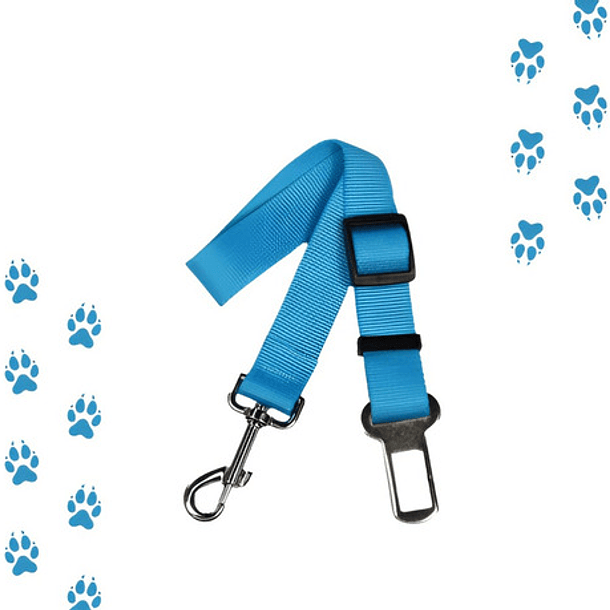 Correa Perros Auto Cinturon Seguridad Correas Cinturon Gatos Color Celeste 10