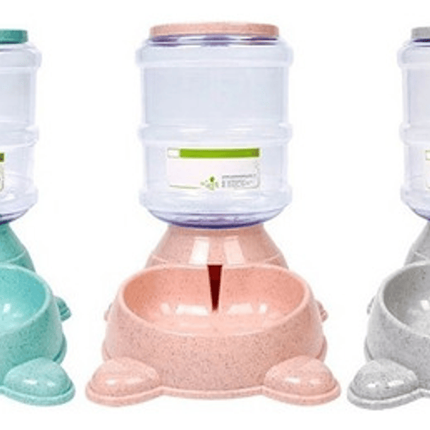 Dispensador De Agua Bebedero Para Mascota Perros Gatos Color Azul 10