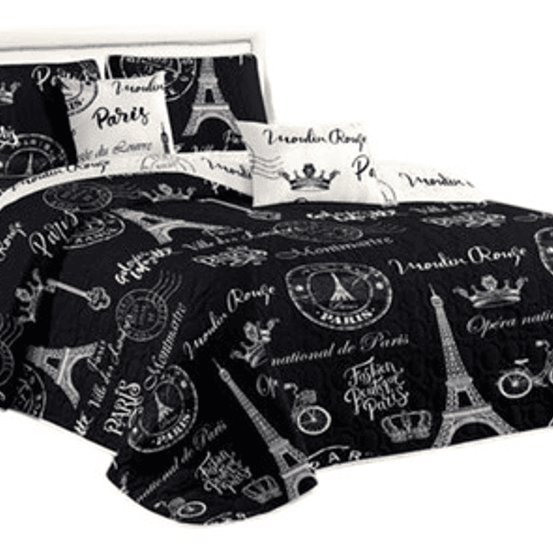 Cubrecama Quilt De Verano + Juego De Sabanas 2 Plazas 1