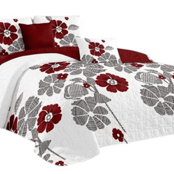 Cubrecama Quilt De Verano + Juego De Sabanas 2 Plazas 16